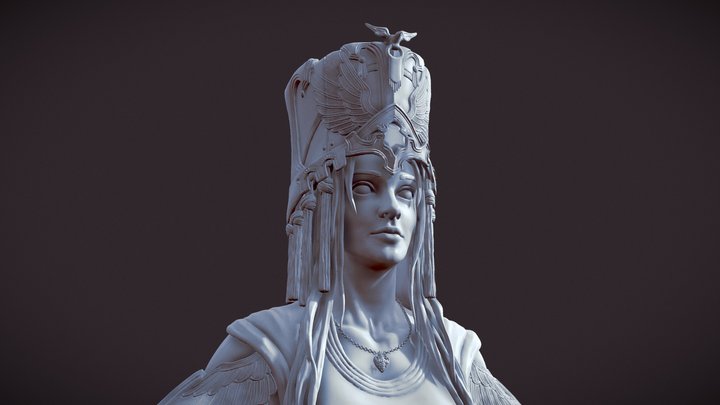 Royal Priestess WIP 3D Model