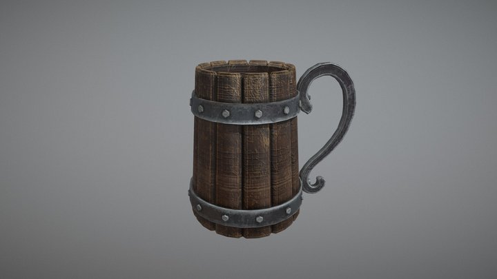Stylized Mug 3D Model