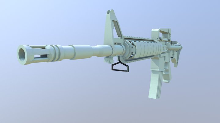 M4A1_SOLID 3D Model