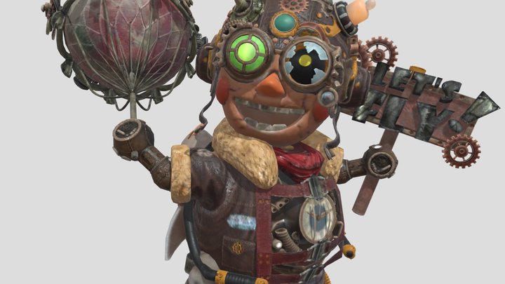 Jetpack Balloon Boy 3D Model