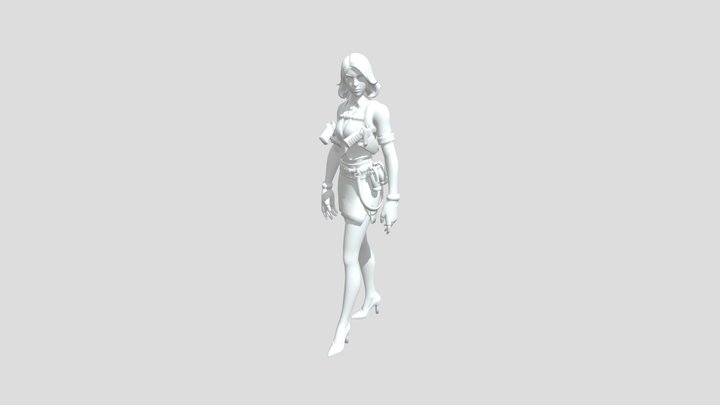 marigold-fortnite-skin-female-midas 3D Model
