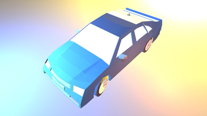 Luxury Saloon Car 3D Model