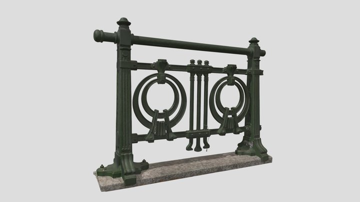 Otto Wagner Geländer 3D Model