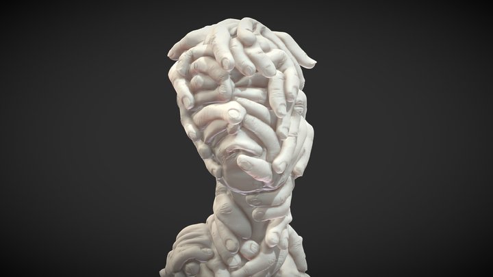 Abstract Finger Statue – Gratis 3D-model STL