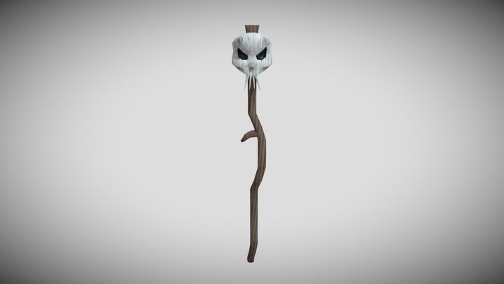 Skull Scythe 3D Model