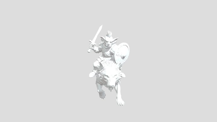 Goblin Rider in the Cavern 3D Model