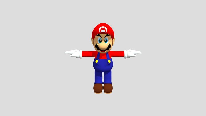 Custom Edited - Mario Customs - Mario N64 Era (2 3D Model