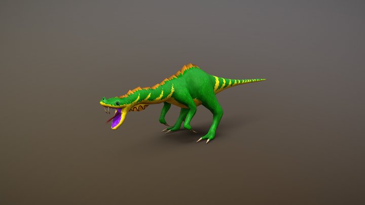 Lil Snake Dino 3D Model