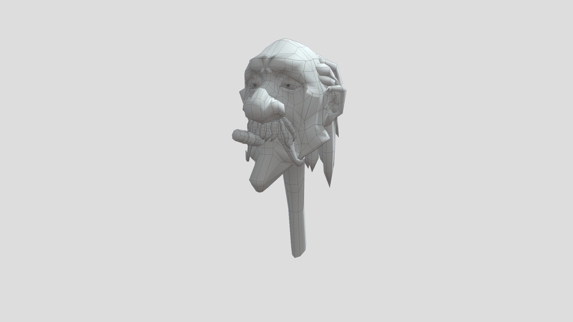 Old man study — Sketchfab embed 3D viewer