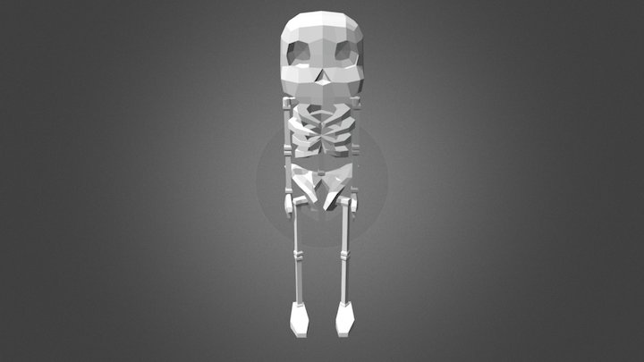 Skeleton Lowpoly 3D Model