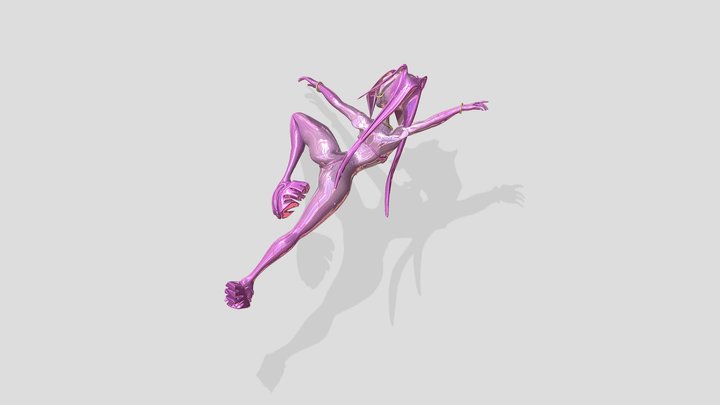 Female Dance Pose 3D Model