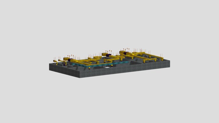 Air Vent-Duct System Design Sample IIV 3D Model