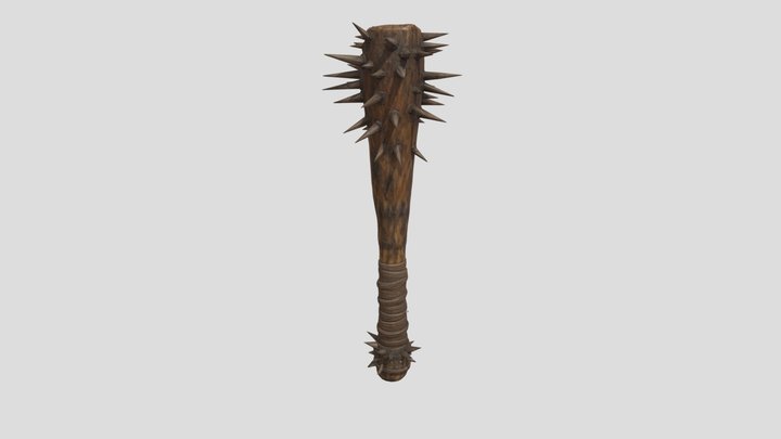 SM_SpikedClub 3D Model