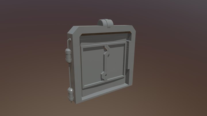 Sci- Fi Door 3D Model