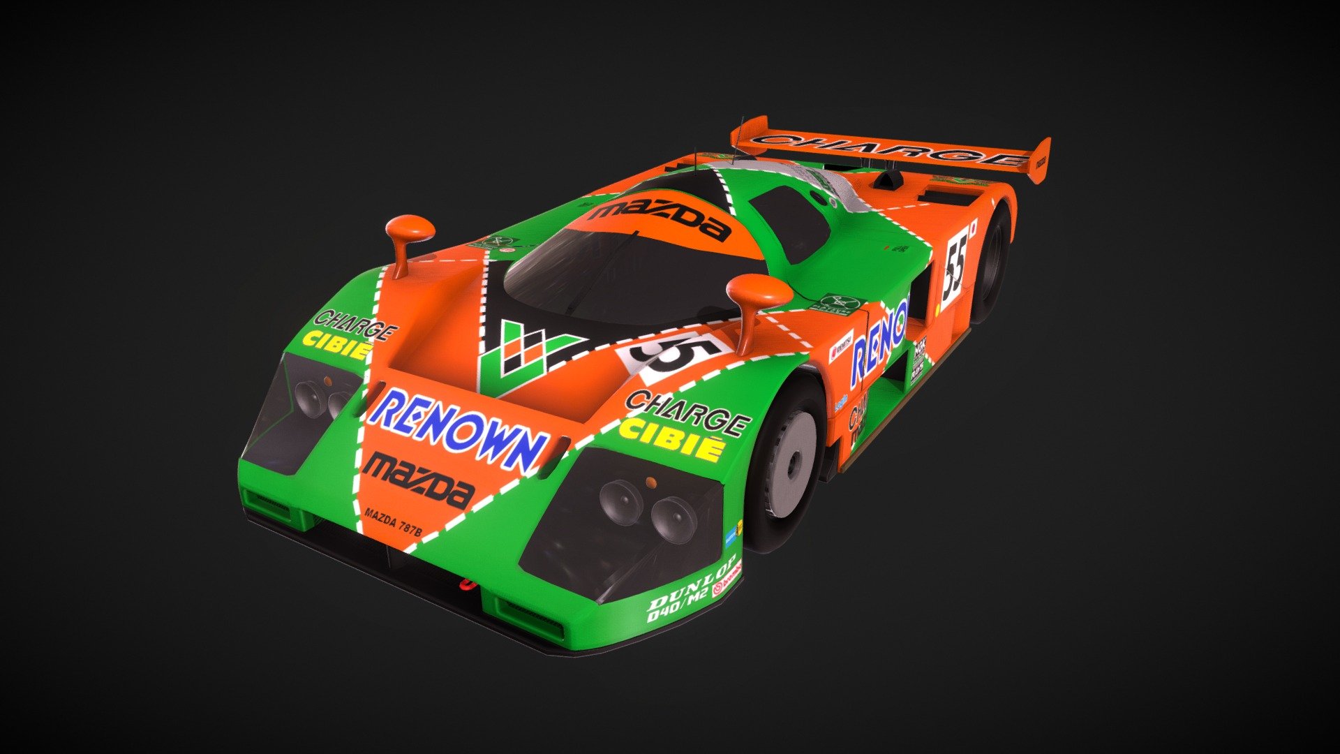 Mazda 787b 3d model