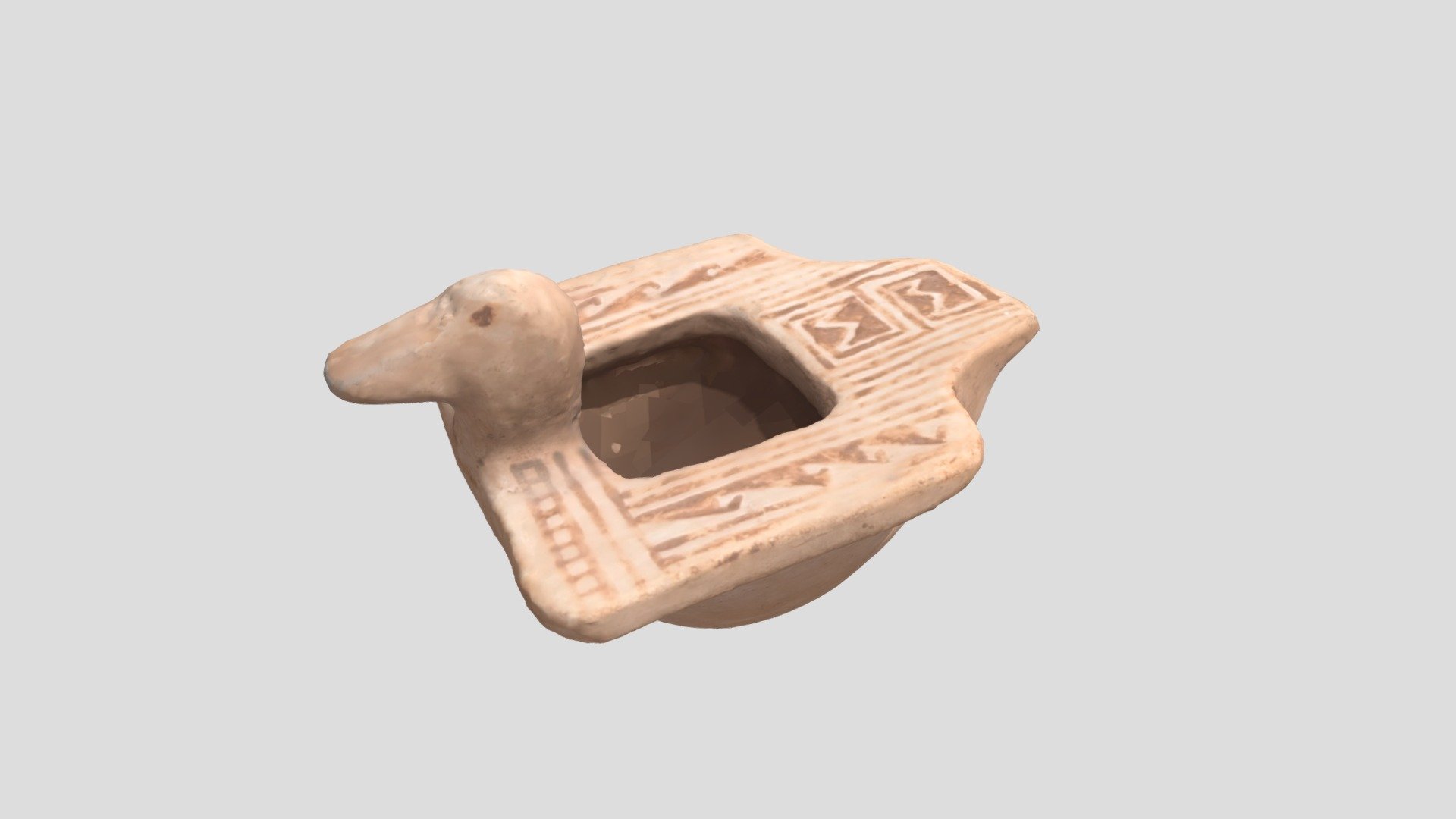 Ancestral Hopi Duck Effigy (Replica)