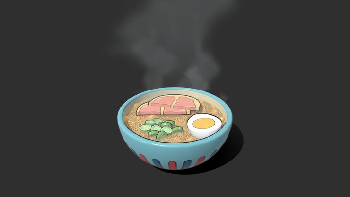 Ramen from Ponyo 3D Model