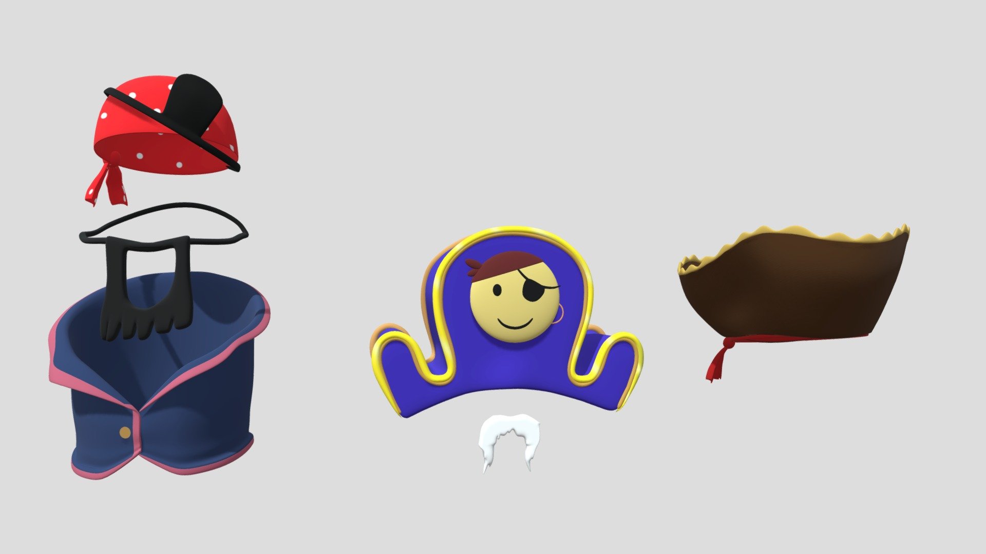 Three Veggie Pirates Costumes (2001)