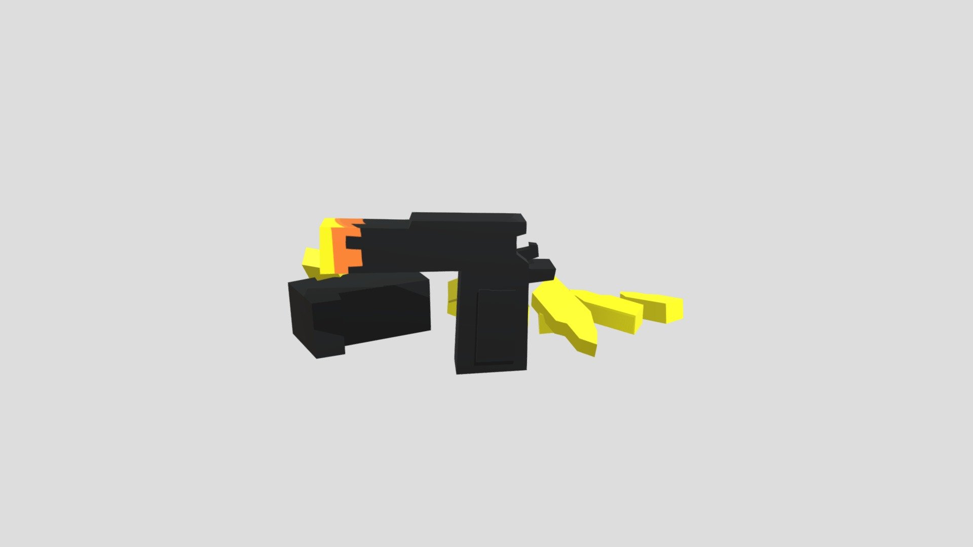 Low poly deagle (fire skin)