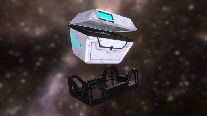 Treasure Hunt - Sci-fi Chest v2 3D Model