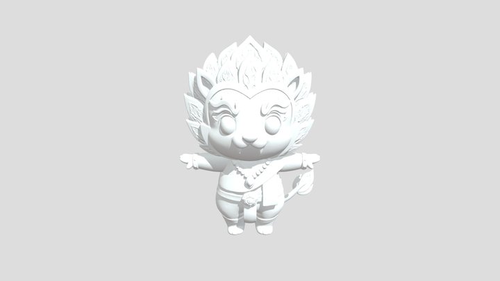 Lion Dancer 3D Model