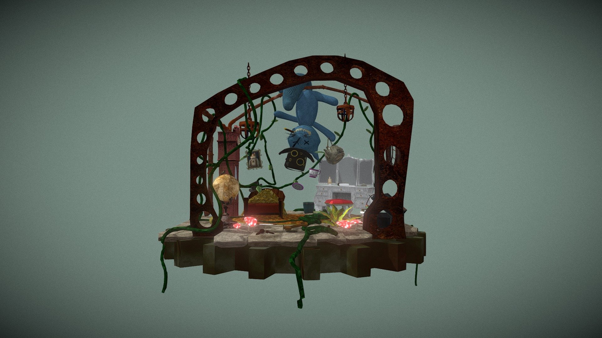 Steampunk Teaparty - 3D model by Azaria Durant (@artbitrix) [5e66a59 ...