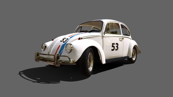 VW Herbie 3D Model