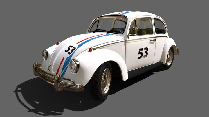 VW Herbie 3D Model