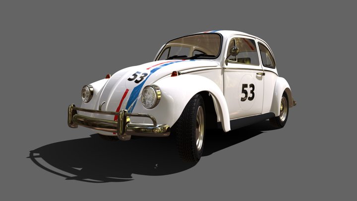 VW Herbie 3D Model