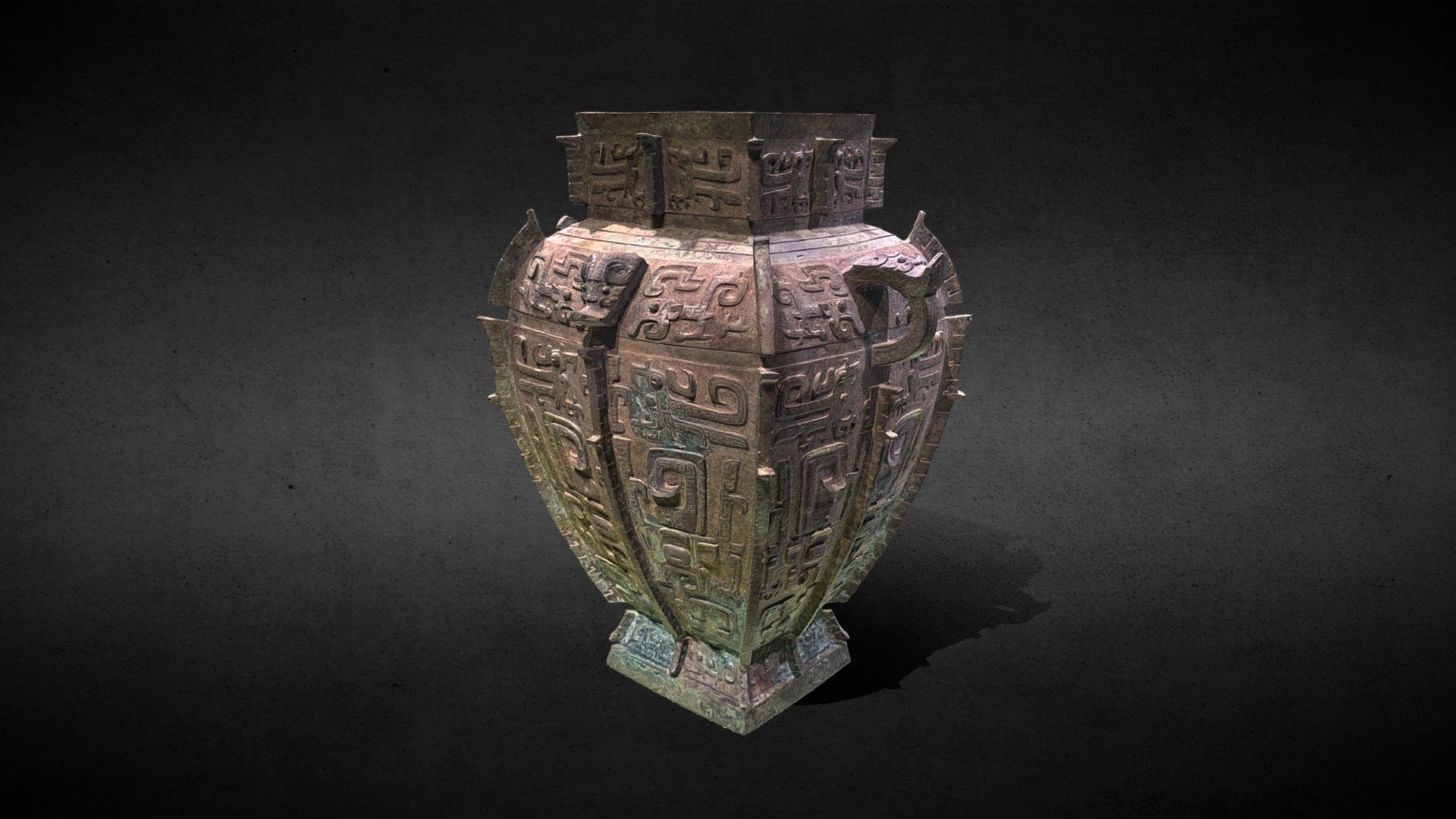 YA FU SOUARE LEI(Wine Vessel) - 3D model by Tigershill (@tigerofchen ...