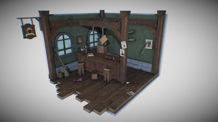 Drinks and Fun 3D Model