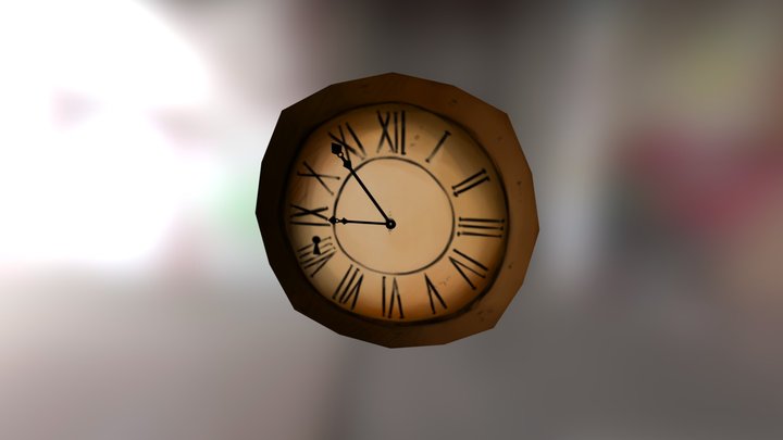 The Clock Door 3D Model