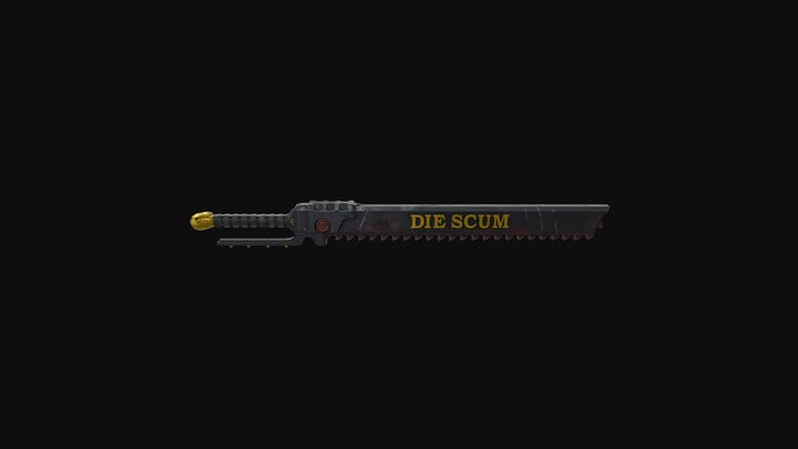 Chainsword WH40K 3D Model