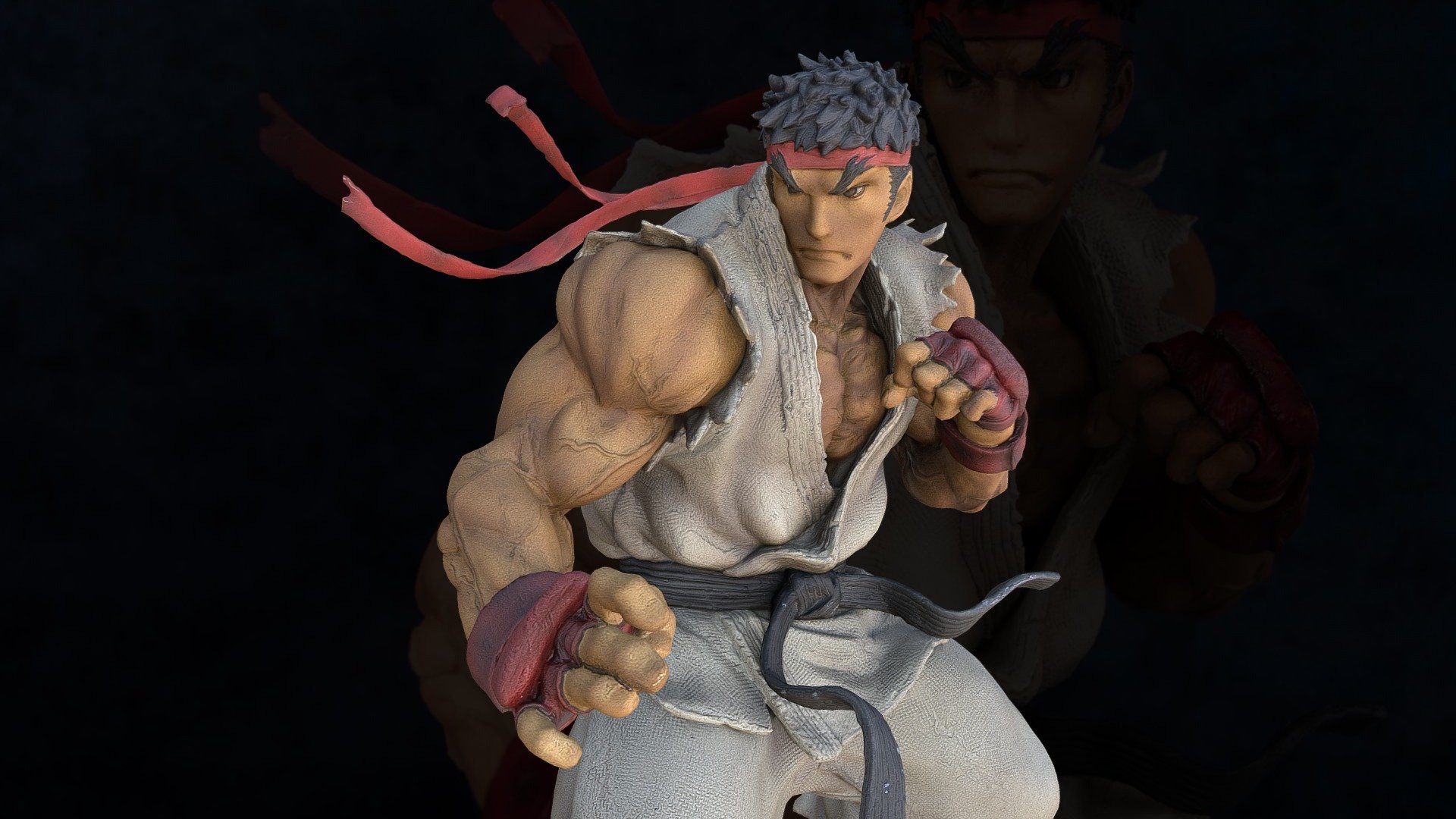 3D model Street Fighter VI - Ryu S2 VR / AR / low-poly