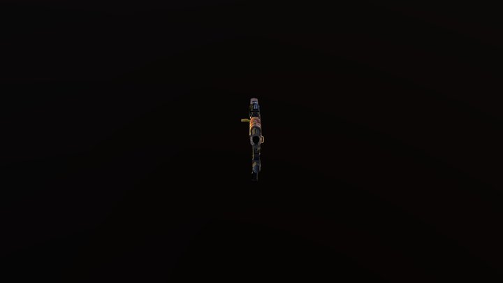Ak47 Golden Kill 3D Model