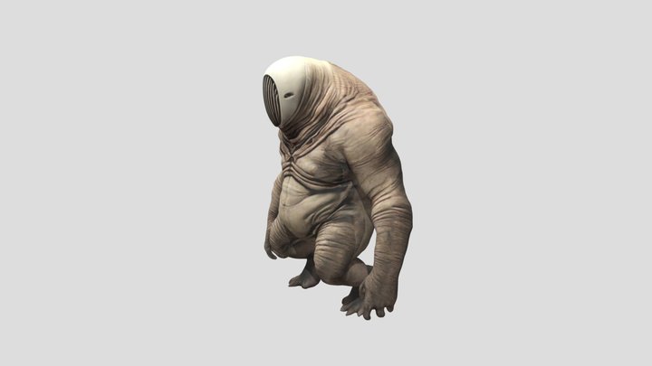 Alien-like Vortigaunt 3D Model
