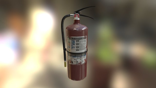 Fire Extinguisher 3D Model