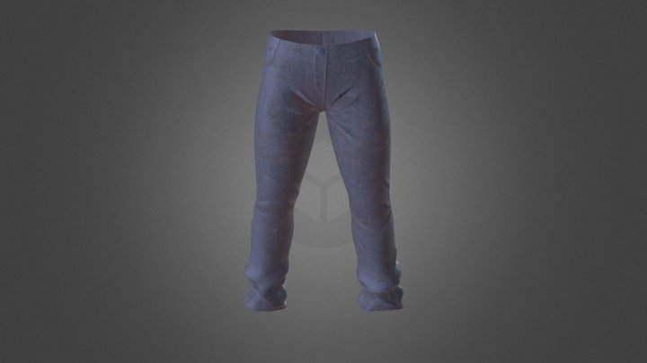 Denim Jeans 3D Model