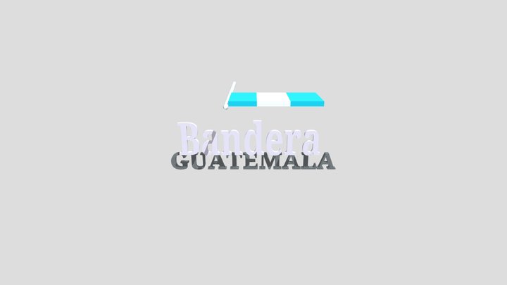 Bandera Guatemala Karen 3D Model