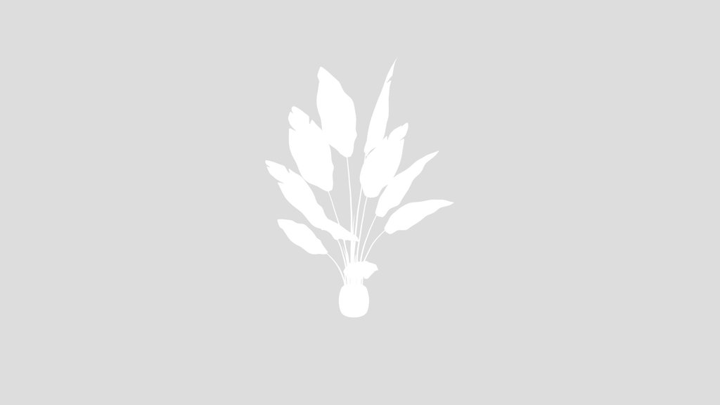 Faux Banana Potted Leaves