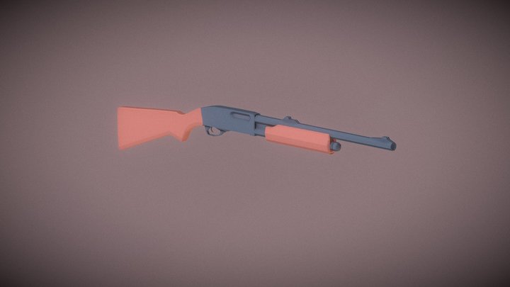 Low-Poly: Remington 870 Express 3D Model