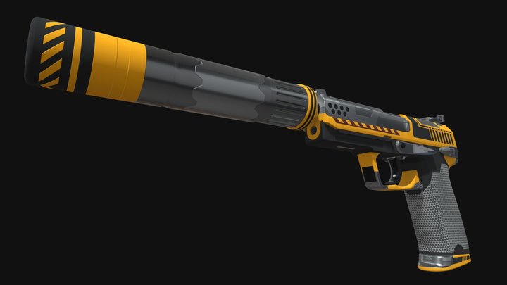 USP-S | FIRESTARTER 3D Model