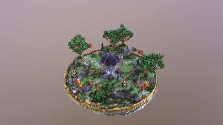 C8 Premade "island" 3D Model