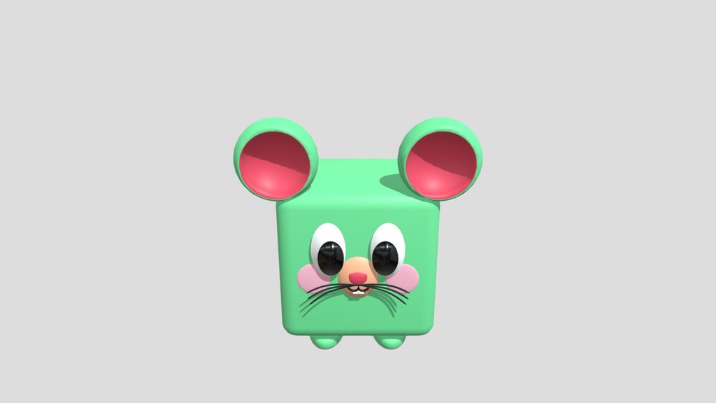 Mouse Green Cube