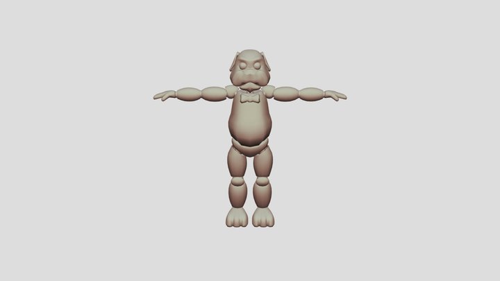SM_PugFreddy 3D Model