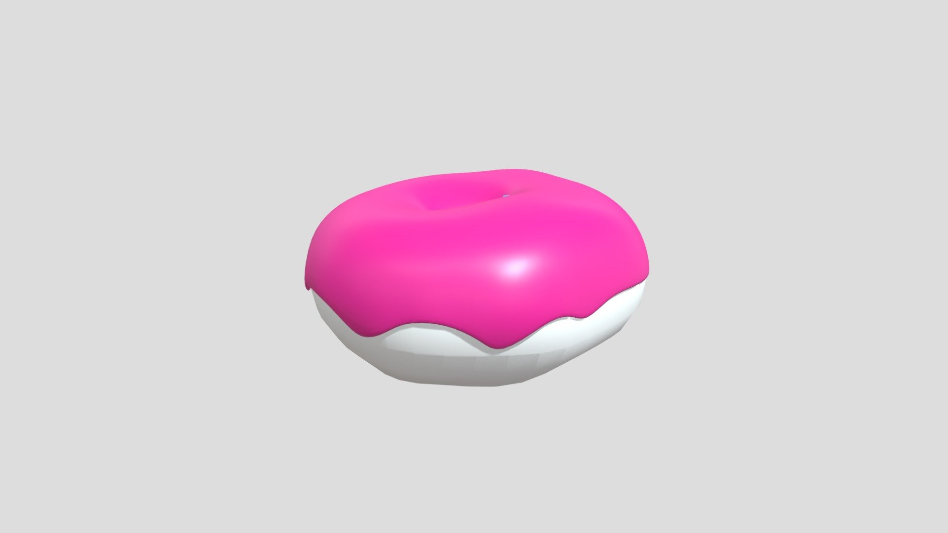 Donut with Pink Icing - Download Free 3D model by ndgt.vr [5e6ca5b ...