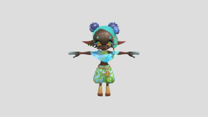 Frutiger aero Frye summer outfit 3D Model