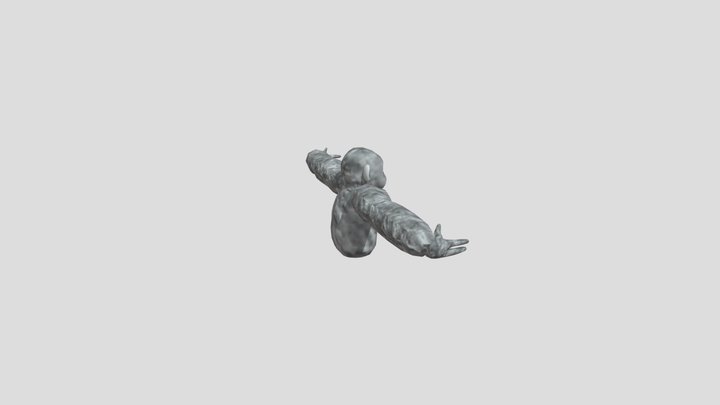 Scary baboon player fbx 3D Model