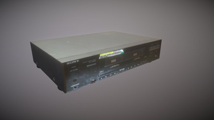 Cassette Music Player 3D Model