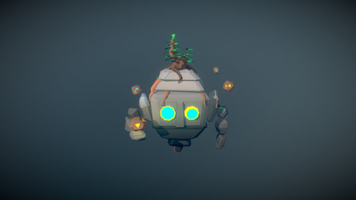 Stone Bot 3D Model